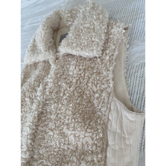 Marc New York Andrew Marc Faux Fur Vest Beautiful White/ Cream Color Women's XL - Picture 8 of 16